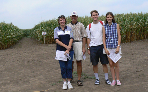 All of us at the corn maze
